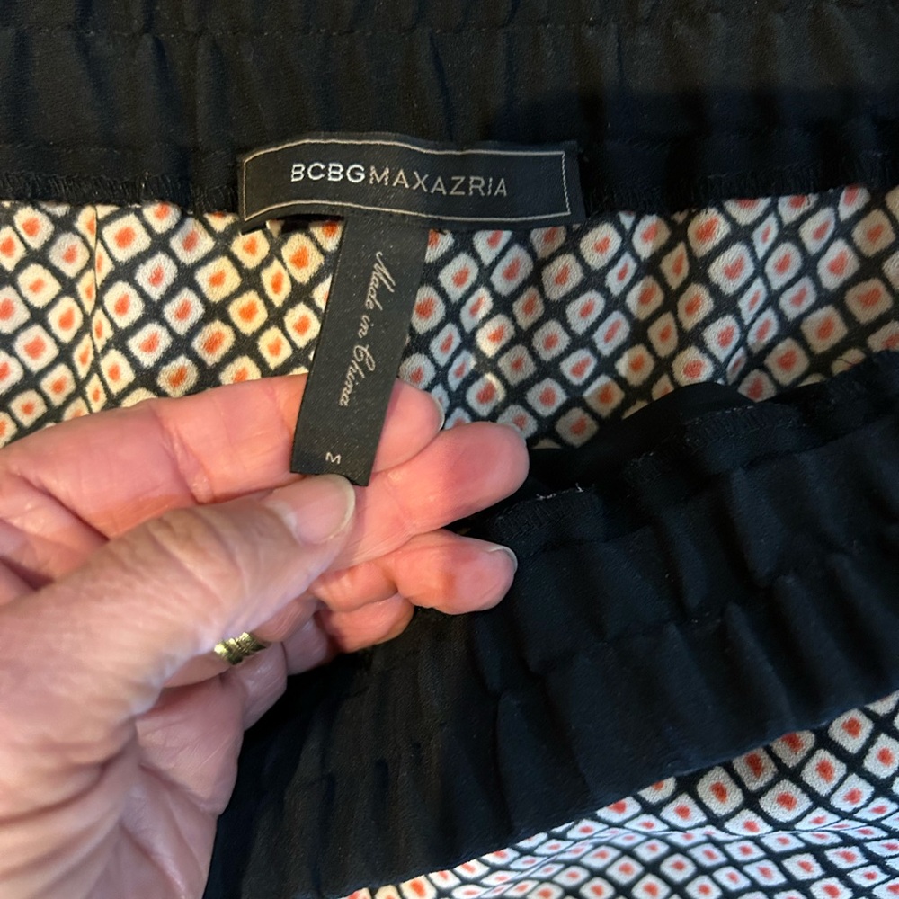 Bcbg Patterned Pull On Pants Size Medium! - image 3